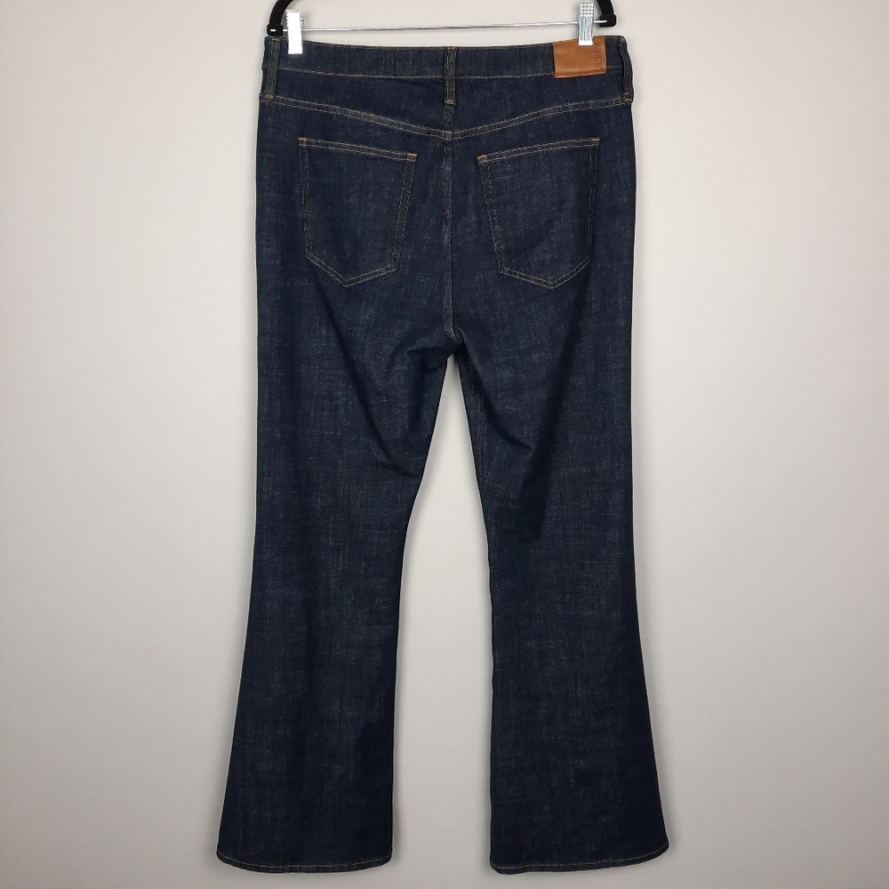 J. Crew High Rise Dark Indigo Wash Skinny Flare Jeans size 32 - Picture 4 of 16